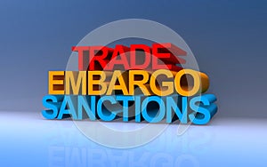 trade embargo sanctions on blue