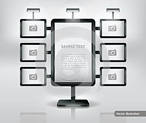 Trade exhibition stand display.