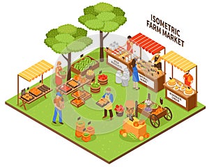 Trade Fair Market Illustration