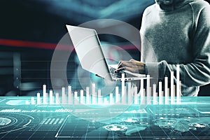 Trade, innovation and hacking concept