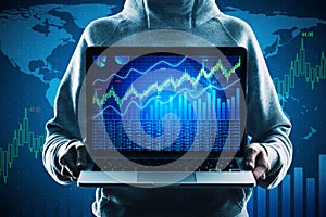 Trade and malware concept