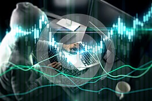 Trade and malware concept