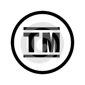 Trade Mark vector Icon. Legal Identity Illustration Logo Template. Symbol for Trade or Merchandise.