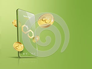 Trade Polygon MATIC on mobile through the system Cryptocurrency.