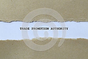 trade promotion authority on white paper