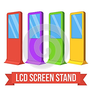 Trade show booth LCD TV Info stands.