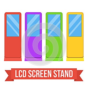 Trade show booth LCD TV Info stands.