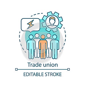 Trade union concept icon