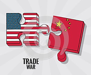 Trade war concept