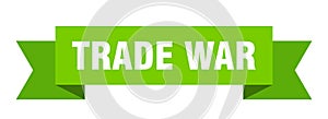 Trade war ribbon. trade war paper band banner sign.