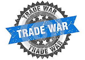 trade war stamp. trade war grunge round sign.
