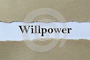 Willpower heading photo