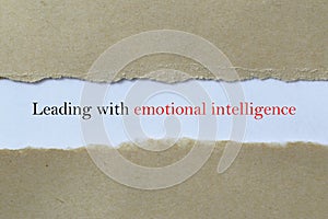 Leading with emotional intelligence heading photo