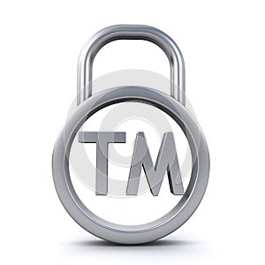 Trademark sign padlock