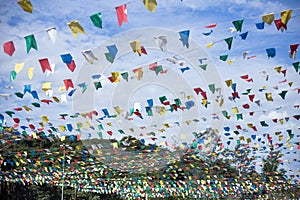 A tradicional view of the junina festival/ festa junina photo