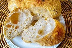 Tradiional Italian ciabatta bread