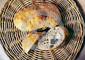 Tradiional Italian ciabatta bread