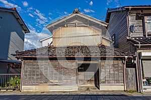 Tradiional old wooden Japanese house, Mikawa, Japan