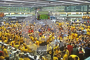 Trading Floor of the Chicago Mercantile Exchange, Chicago, Illinois