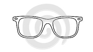 Black and White Glasses Frame, Glasses Frame Icon