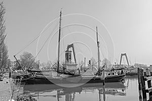 Tradional boat in Rotterdam