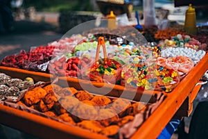 Tradional mexican candy being sold on the street