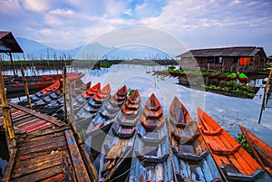 Tradiotional Boat at rawa pening Wonderfull Indonesia