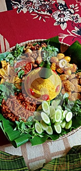 Tradisional cianjur rice cone