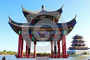 Traditioal Chinese wooden temple