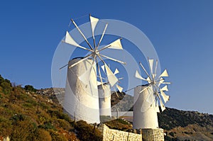 Tradition Greek windmills