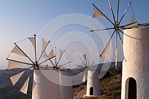 Tradition Greek windmills