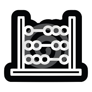 traditional abacus icon symbol