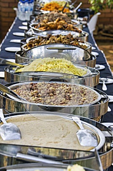 traditional african food at a festivity