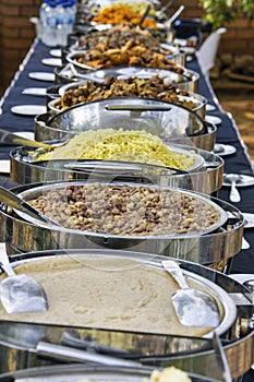 traditional african food at a festivity photo