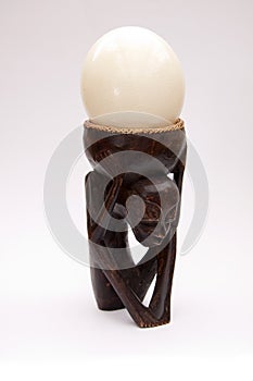 Traditional African sculpture.