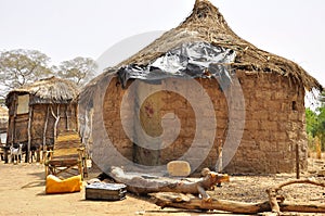 Traditional african village houses in Niger