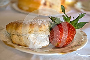 traditional afternoon tea high tea vintage style strawberries and cream