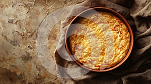 Traditional Akki Roti Served in a Clay Pot on Linen Table Surface