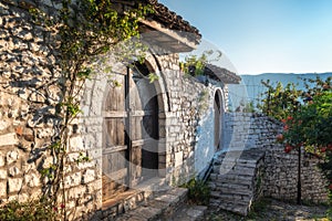 Traditional Albanian house in Berat UNESCO World Heritage Site Albania Europe
