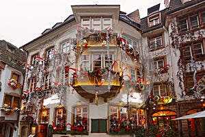 Christmas street in Strasbourg, Alsace, France photo