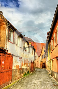 Traditional Alsatian houses in Molsheim - France