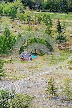 Traditional Altai housing ail photo