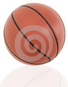 Traditional American Basketball Ball Close Up