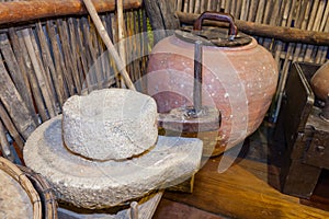 Traditional ancient millstone