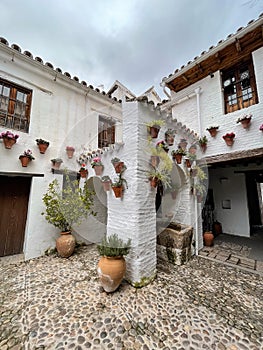 Traditional Andalucian architecture in the historical city of Cordoba, Spain