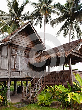 Traditional antique wood house, Malaysia