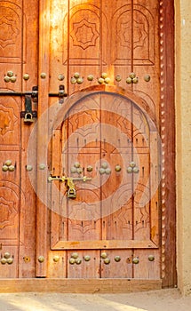 Traditional Arabian Door Within a Door