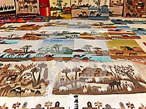 Traditional Arabian motley tapestry