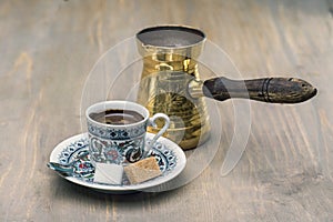 Traditional Arabic Coffee Mug and Coffee Cup