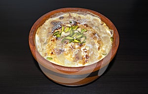 Traditional Arabic, eastern dessert Om Ali